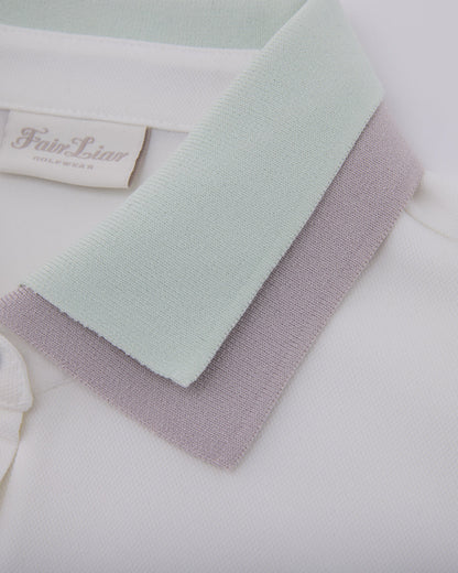 25SS バイカラーダブルカラーTシャツ