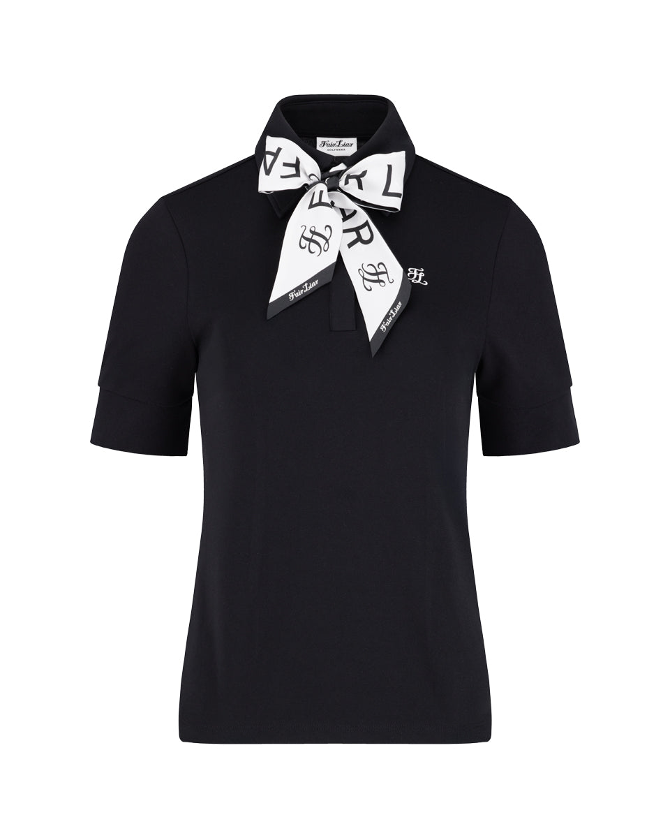 25SS レタリングスカーフ七分袖Tシャツ