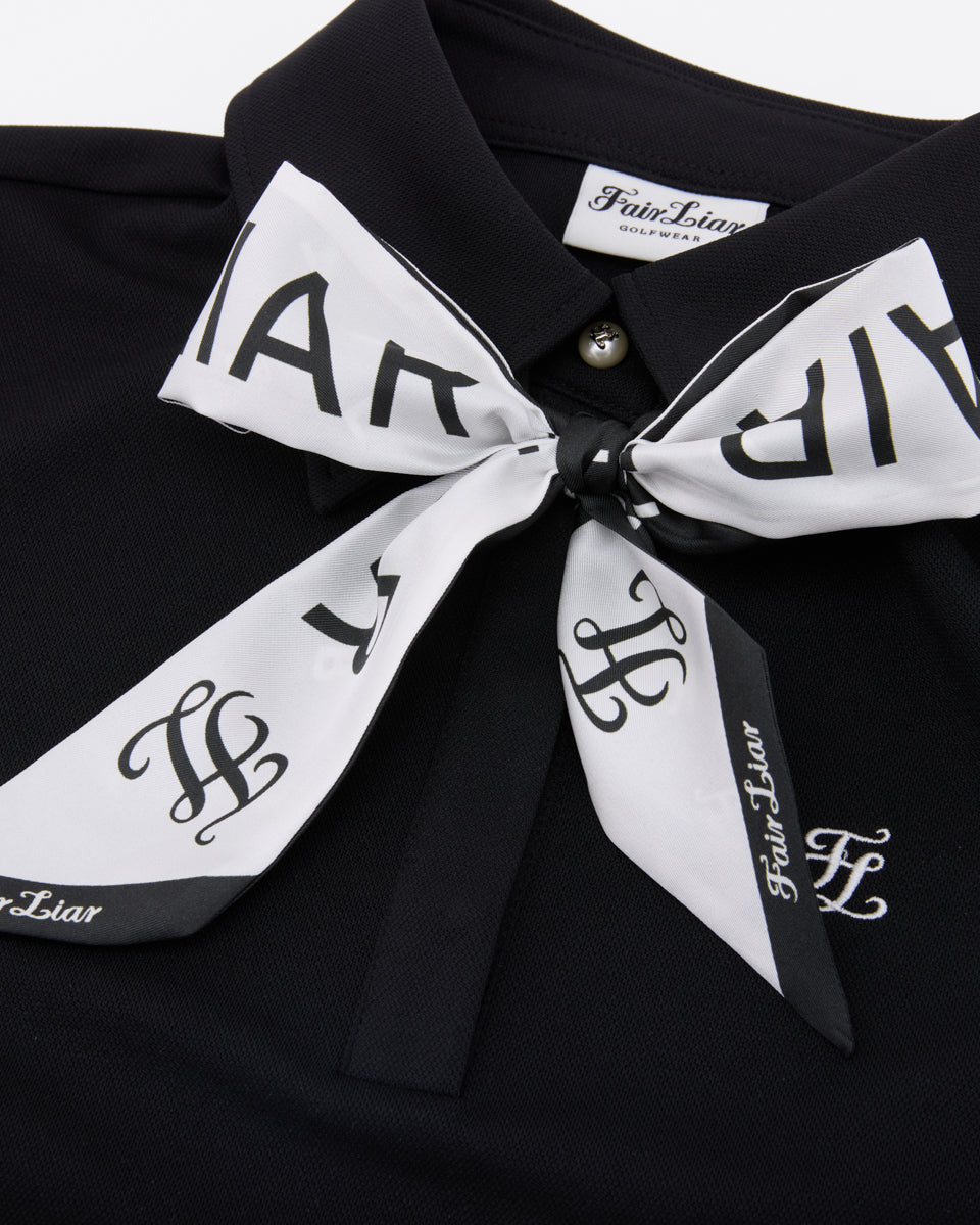 25SS レタリングスカーフ七分袖Tシャツ