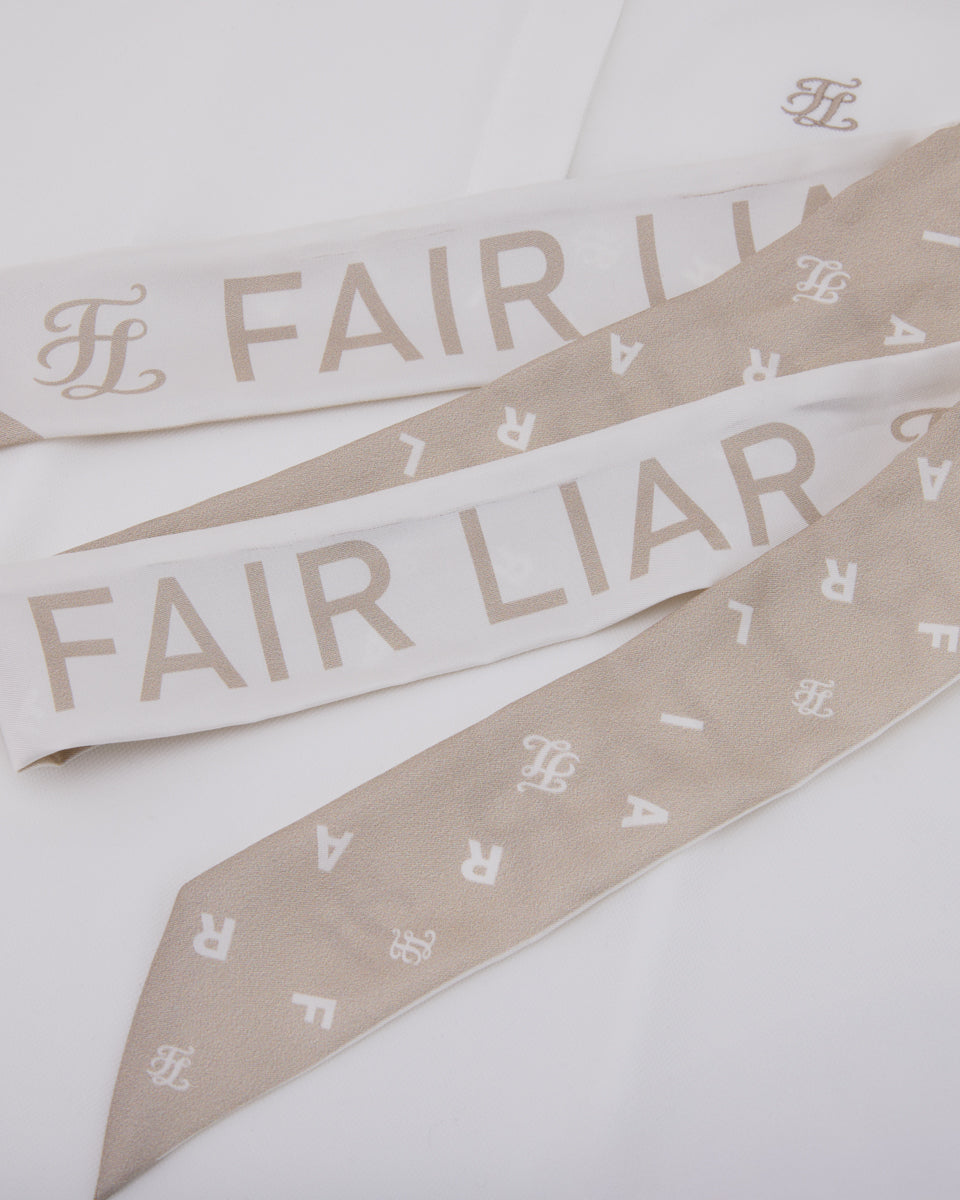 25SS レタリングスカーフ七分袖Tシャツ