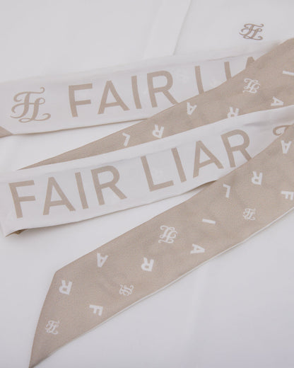 25SS レタリングスカーフ七分袖Tシャツ