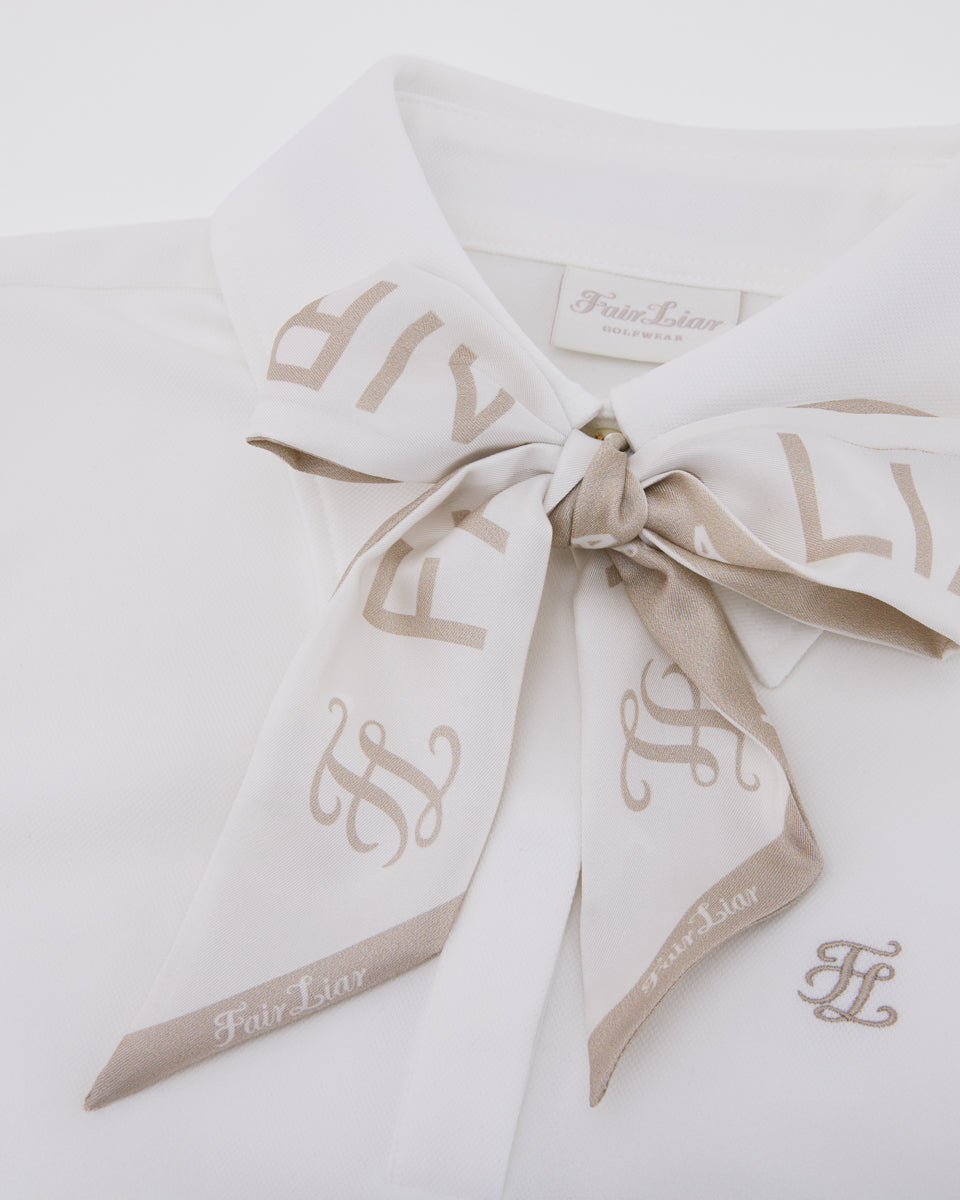 25SS レタリングスカーフ七分袖Tシャツ