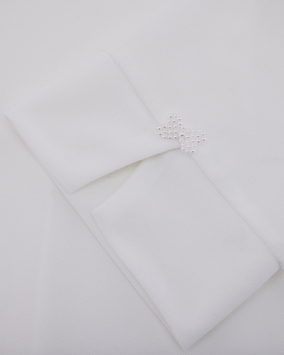 25SS レタリングスカーフ七分袖Tシャツ