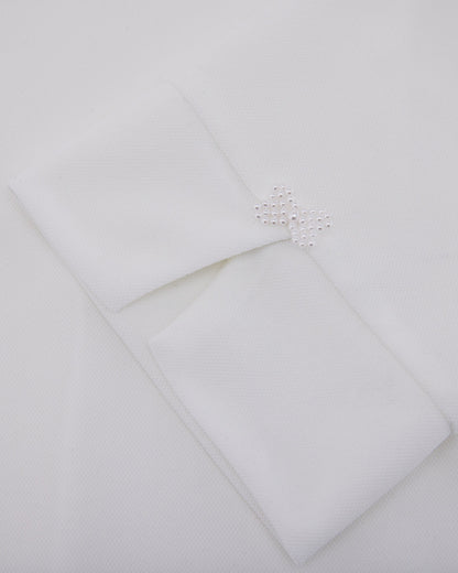 25SS レタリングスカーフ七分袖Tシャツ