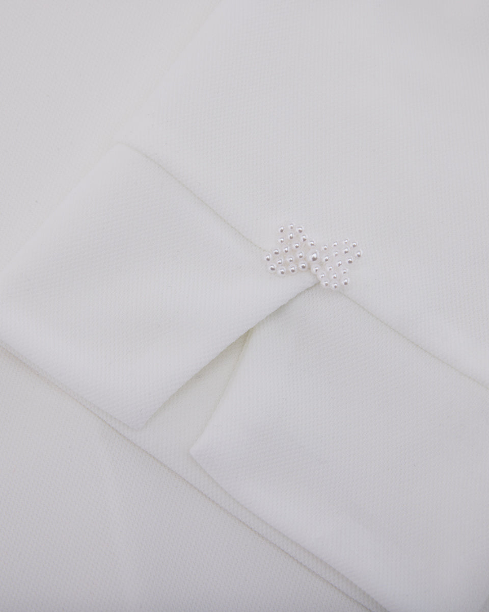 25SS レタリングスカーフ七分袖Tシャツ