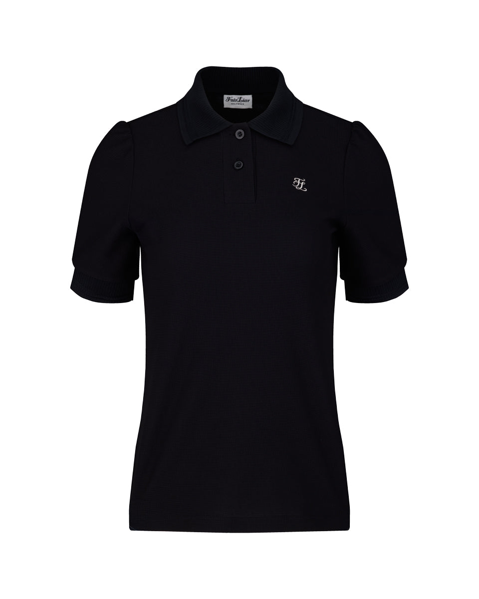 25SS パフスリーブ襟付きTシャツ