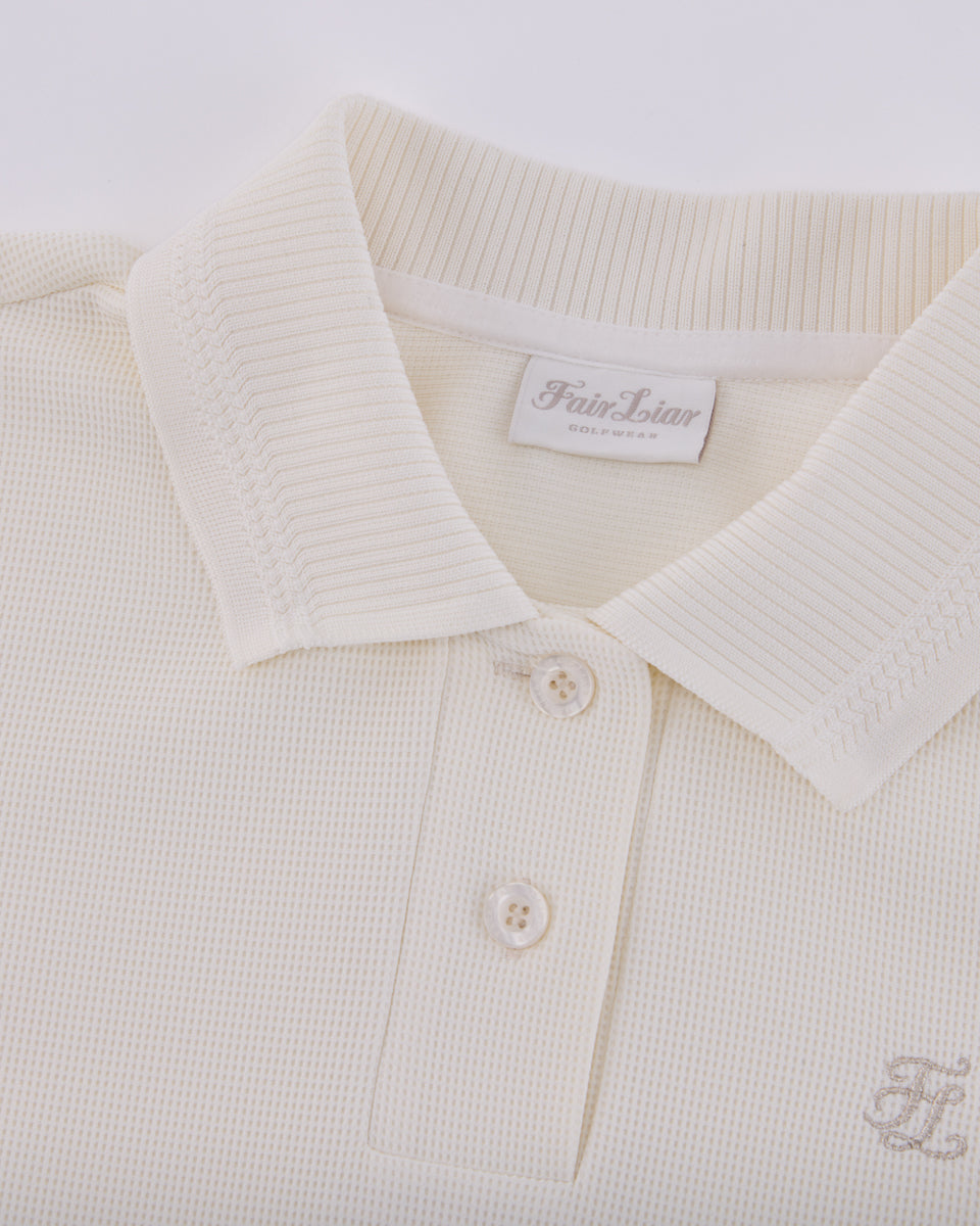 25SS パフスリーブ襟付きTシャツ