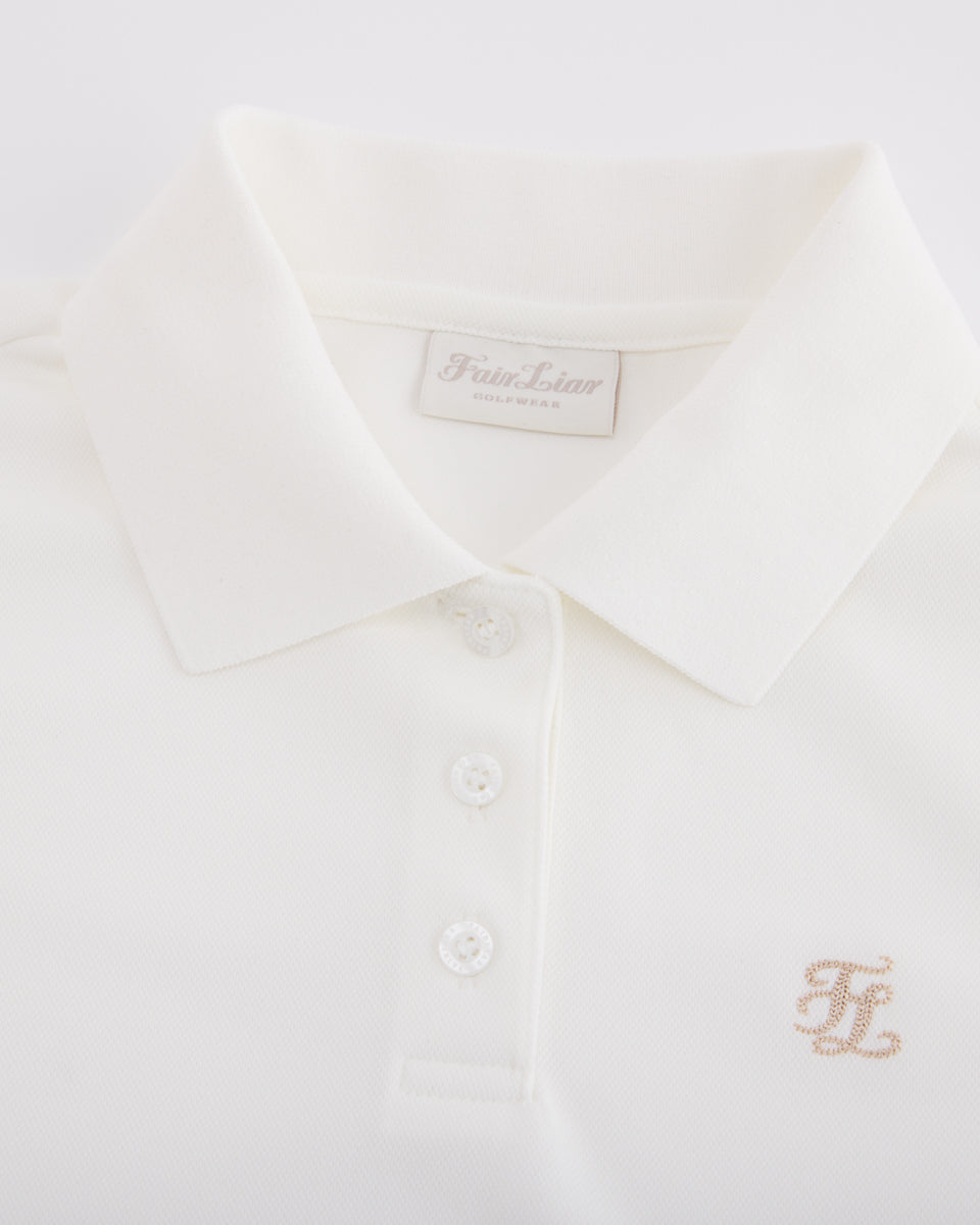 25SS ルーズフィットポロノースリーブTシャツ