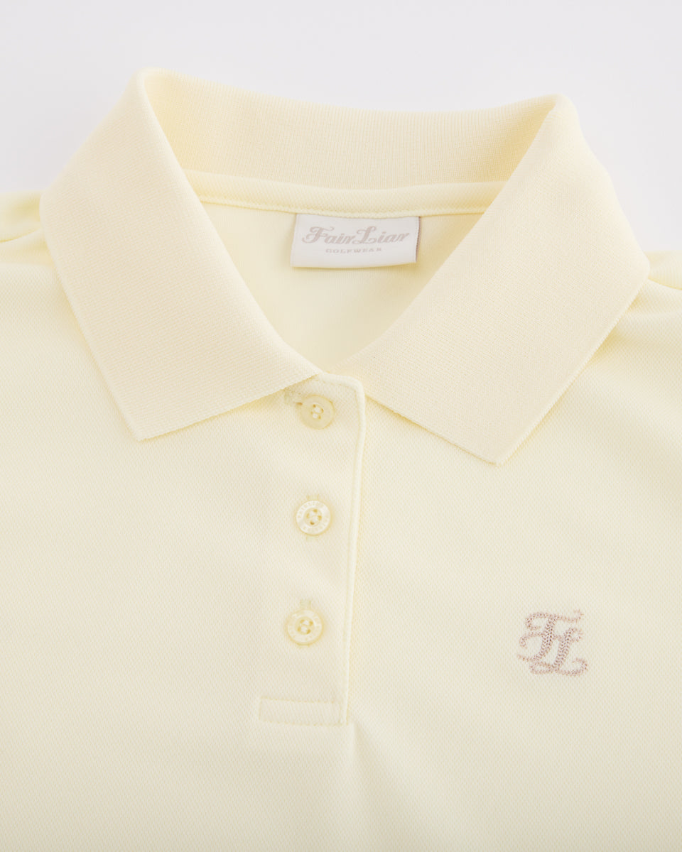 25SS ルーズフィットポロノースリーブTシャツ