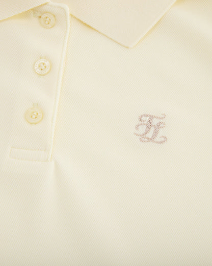 25SS ルーズフィットポロノースリーブTシャツ