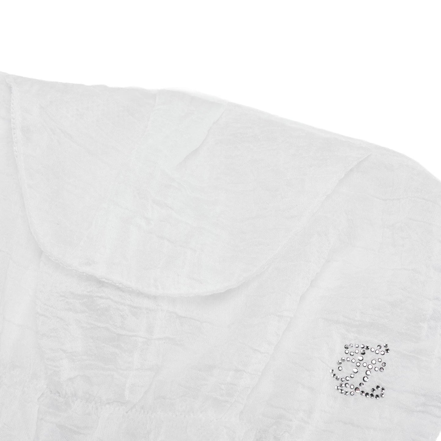 フリルシアサッカー2段マスク (ホワイト)