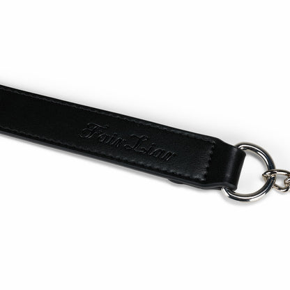 パールチェーンキルティングヒップバッグ (ブラック)