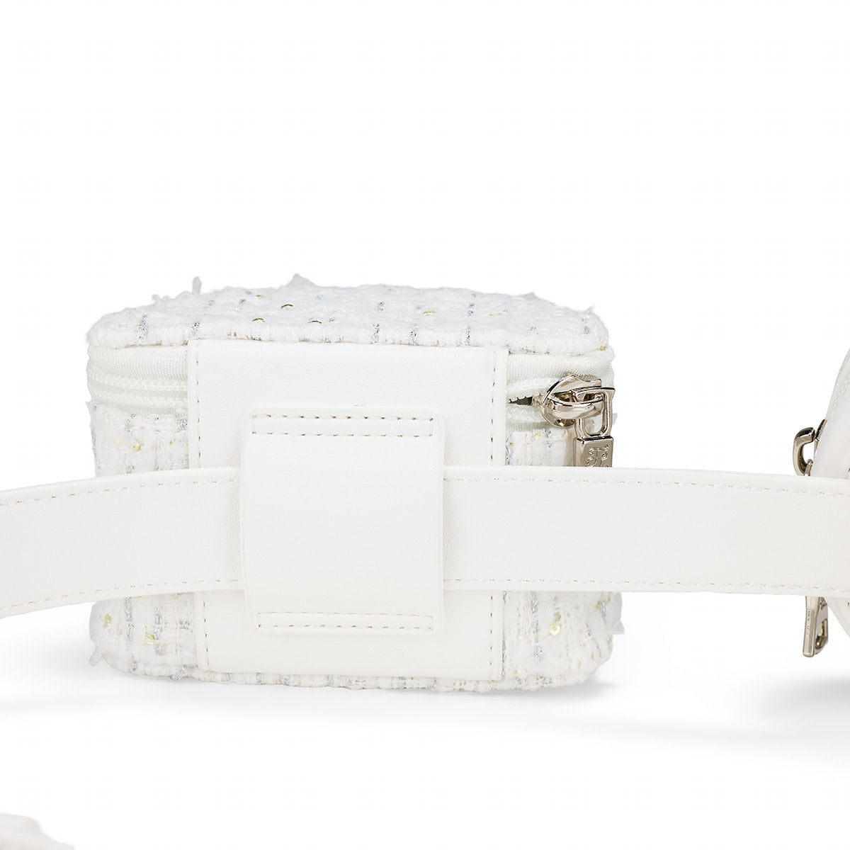 ツイードツインヒップバッグ (ホワイト)