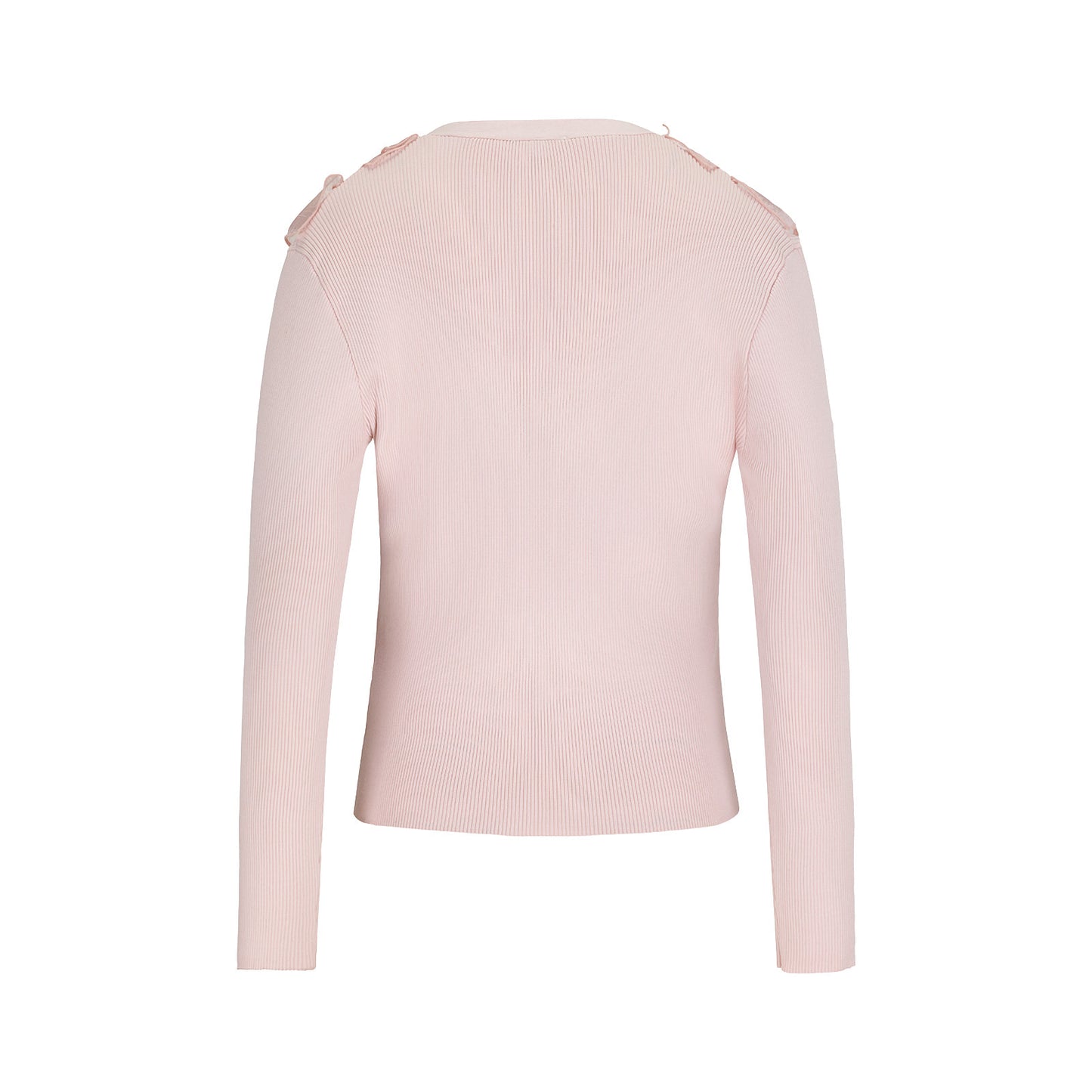 オーガンジーVネックカーディガン (コーラル)