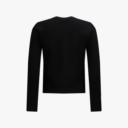 レーススカラップカーディガン (ブラック)