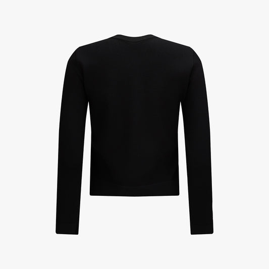 レーススカラップカーディガン (ブラック)