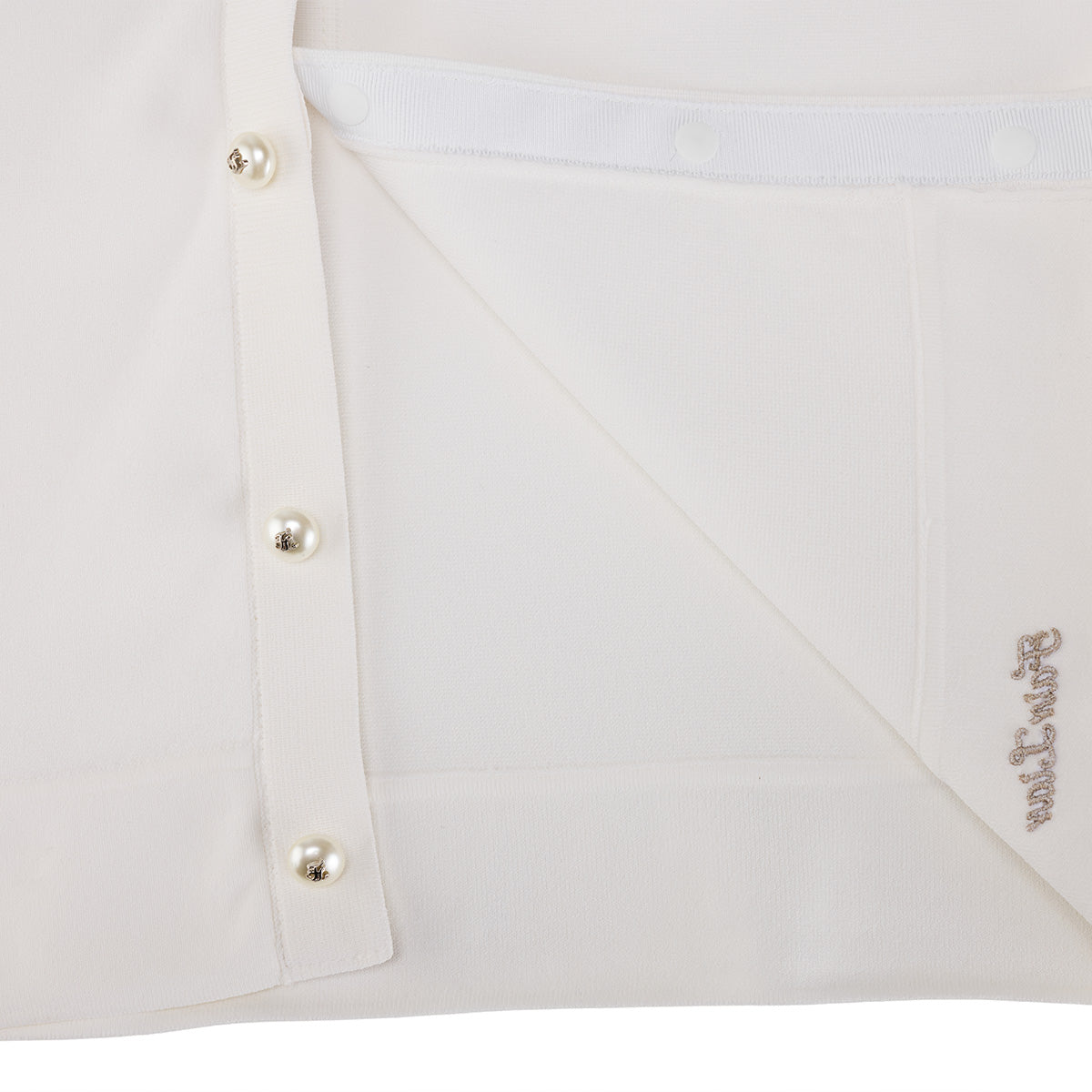 レーススカラップカーディガン (ホワイト)