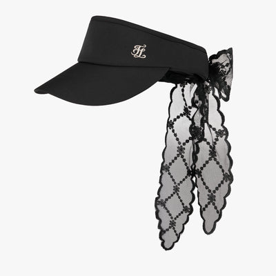 レーススカーフバイザー (ブラック)