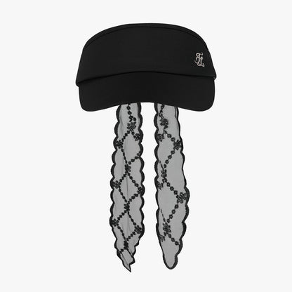 レーススカーフバイザー (ブラック)