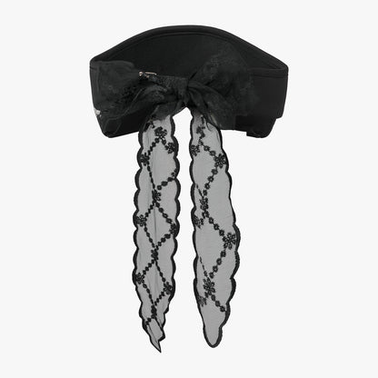 レーススカーフバイザー (ブラック)