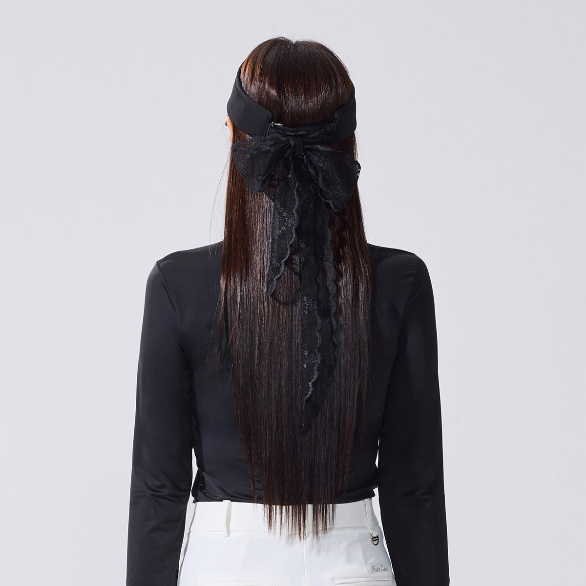 レーススカーフバイザー (ブラック)