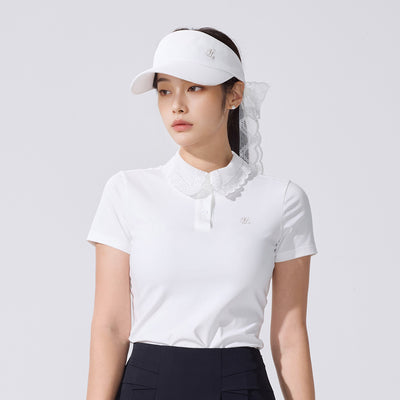 レーススカーフバイザー (ホワイト)