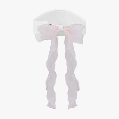 カラーオーガンジーバイザー (コーラル)