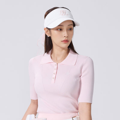 カラーオーガンジーバイザー (ピンク)