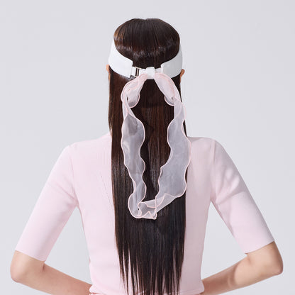 カラーオーガンジーバイザー (コーラル)