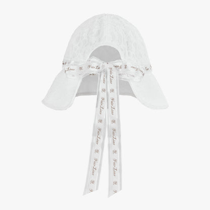レースボンネットハット (ホワイト)