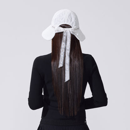 レースボンネットハット (ホワイト)