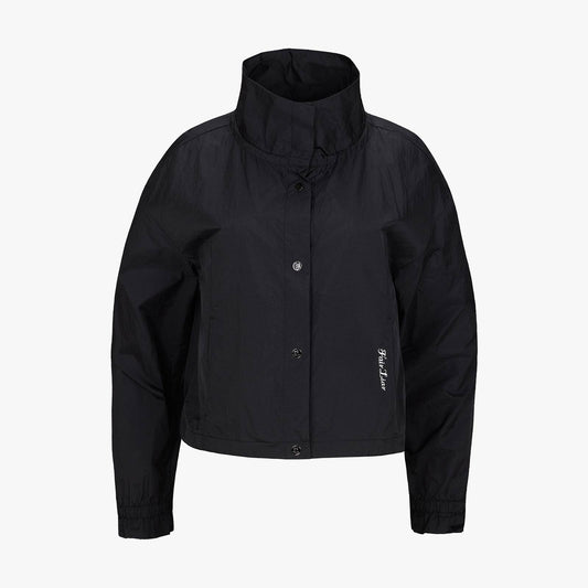 シアーシャーリングジップジャンパー (ブラック)