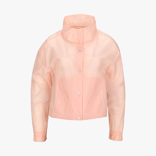 シアーシャーリングジップジャンパー (コーラル)