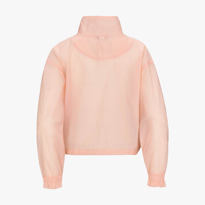 シアーシャーリングジップジャンパー (コーラル)