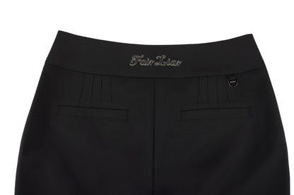 バックロゴブーツカットパンツ (ブラック)