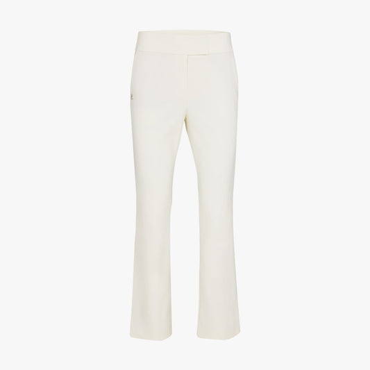 バックロゴブーツカットパンツ (クリーム)