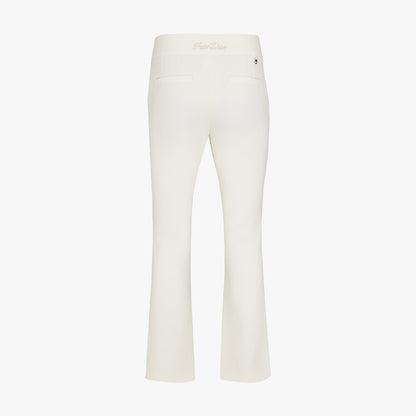 バックロゴブーツカットパンツ (クリーム)