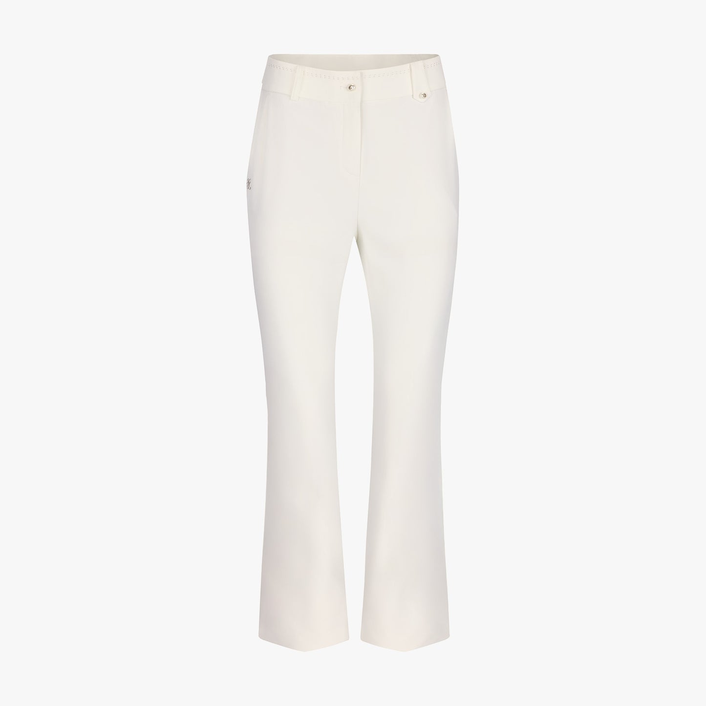 パールステッチセミブーツカットパンツ (クリーム)