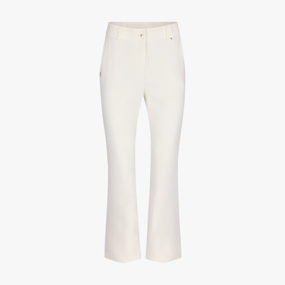 パールステッチセミブーツカットパンツ (クリーム)