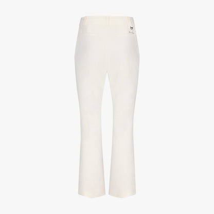 パールステッチセミブーツカットパンツ (クリーム)