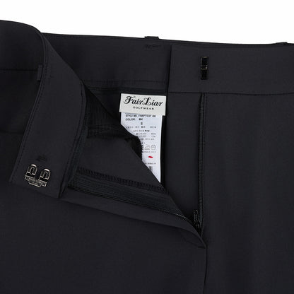 レーススリットブーツカットパンツ (ブラック)