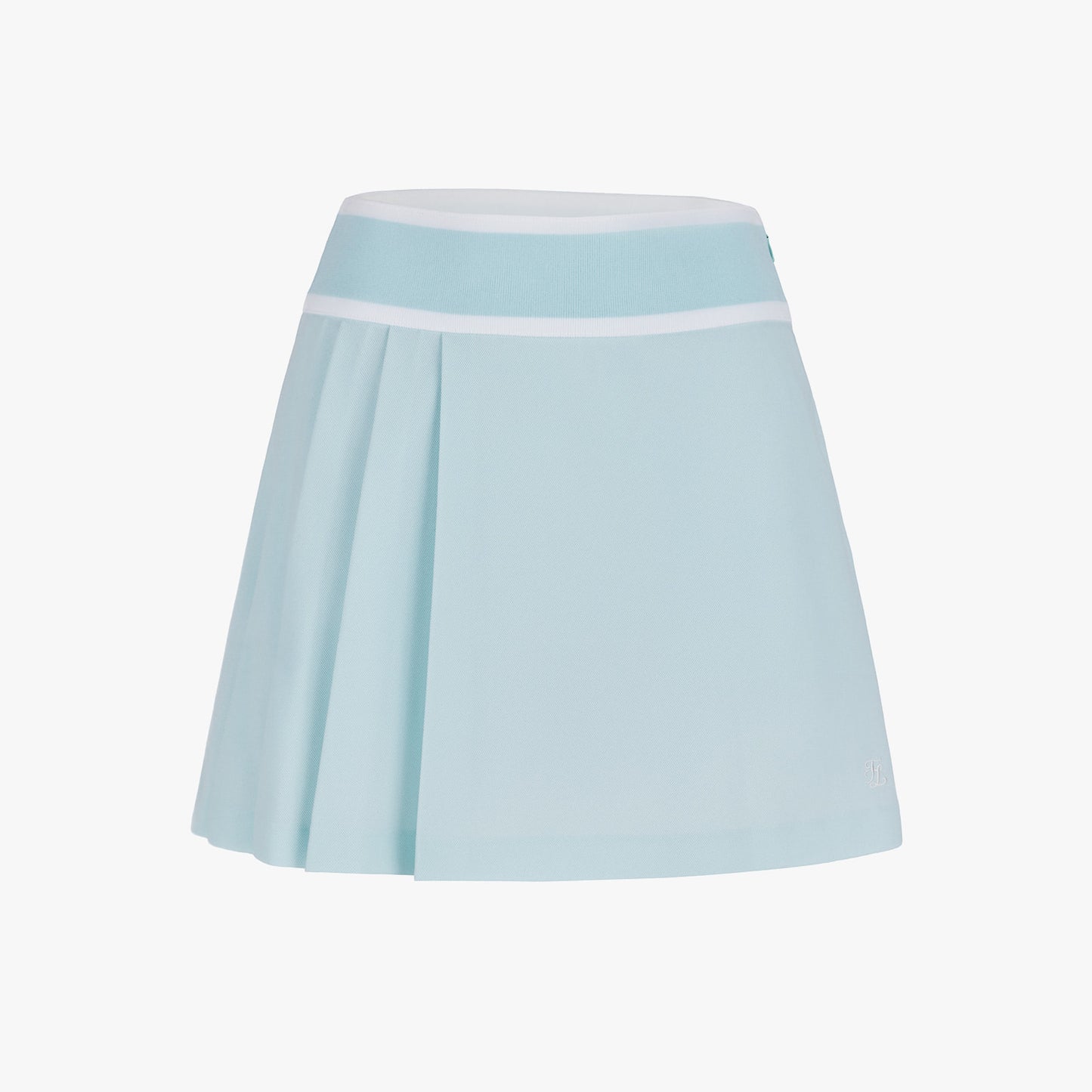 ピケプリーツバンドスカート (ミント)