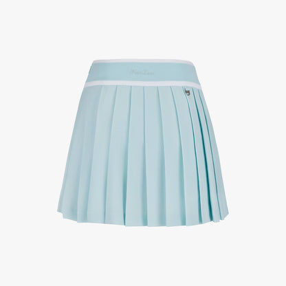 ピケプリーツバンドスカート (ミント)