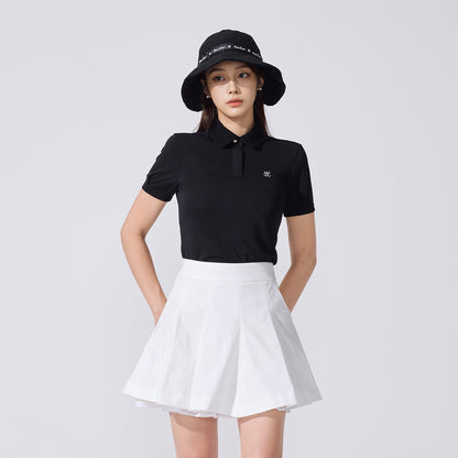 レースダブルフレアスカート (ホワイト)