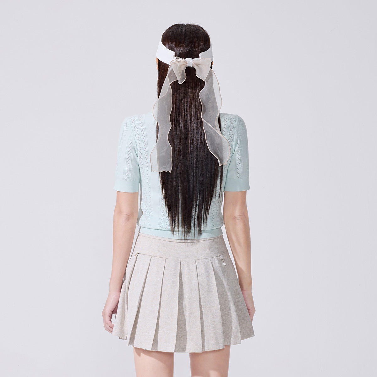 トゥインクルプリーツスカート (ベージュ)