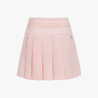 トゥインクルプリーツスカート (コーラル)