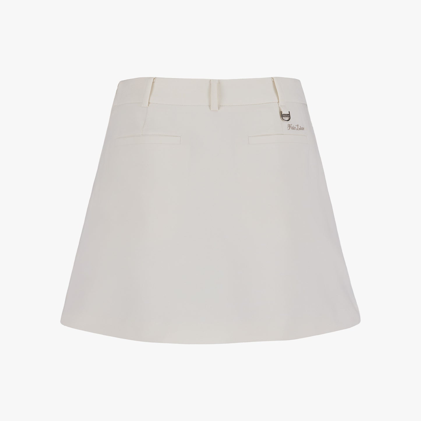 フォールディッドAラインスカート (クリーム)