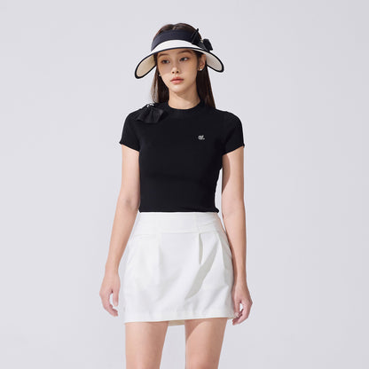 フォールディッドAラインスカート (クリーム)