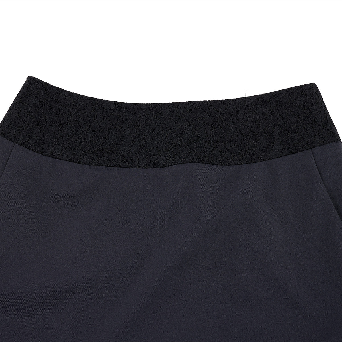 レースHラインスカート (ブラック)