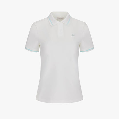 ティッピングポロTシャツ (ホワイト)